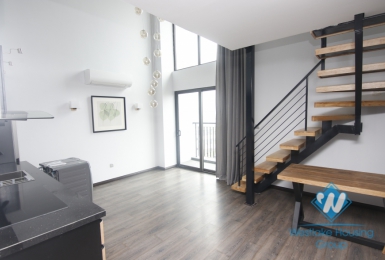 Brand new duplex apartment with 3 bedrooms for rent in Dong Da
